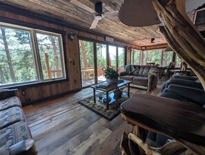 Smart TV, fireplace, computer monitors, printers - Private Mountain Tranquility for large families near Rocky Mountain National Pk! (Allenspark)