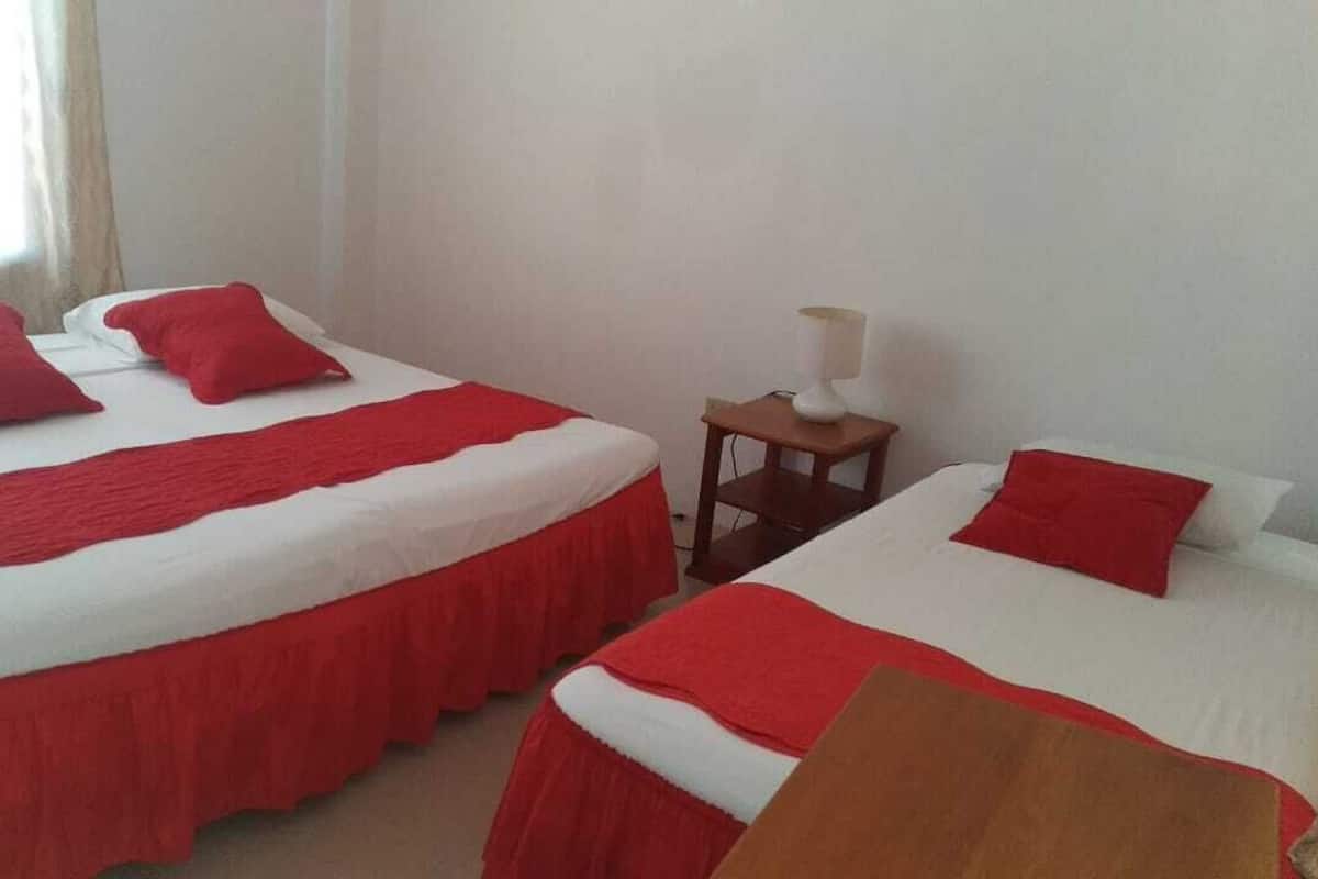 Family Room, Multiple Beds, City View | Down comforters, desk, free WiFi, bed sheets