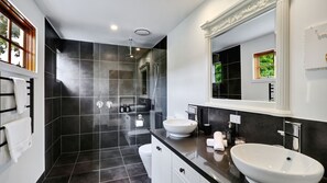 Bathtub, hair dryer