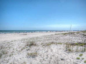 Na praia