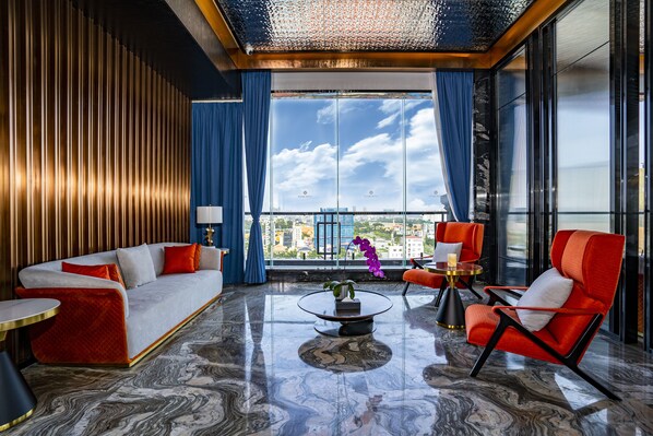 Sitteområde i lobbyen