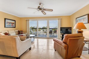 TV - 🌅 Unit 307 at Gulf Gate – Bay-View Serenity with Modern Comforts for 4 Guests (St Pete Beach)