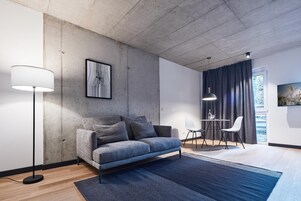 In-room safe, desk, laptop workspace, blackout curtains