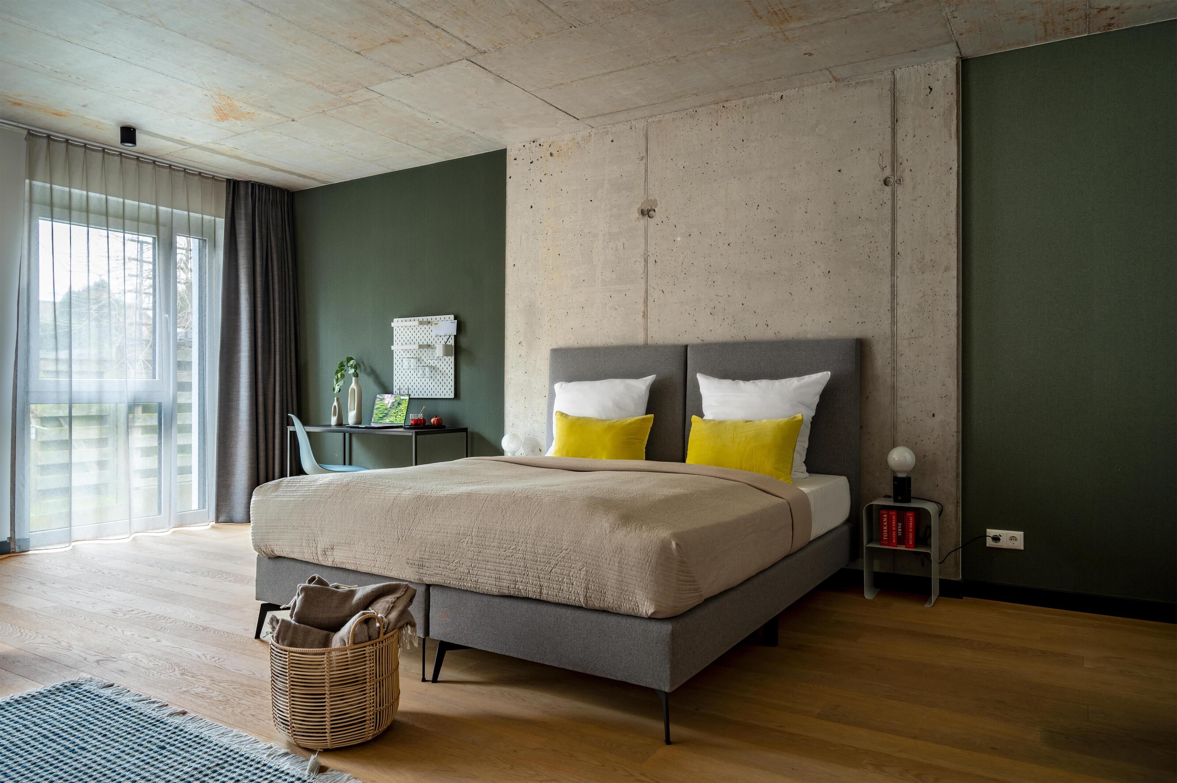 In-room safe, desk, laptop workspace, blackout curtains