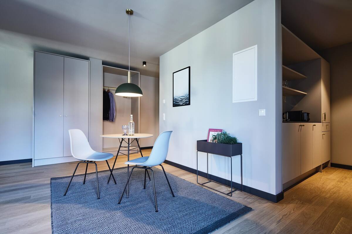 In-room safe, desk, laptop workspace, blackout drapes