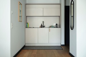 Fridge, microwave, stovetop, dishwasher - ipartment Wolfsburg @HOME by Best Western (Wolfsburg)