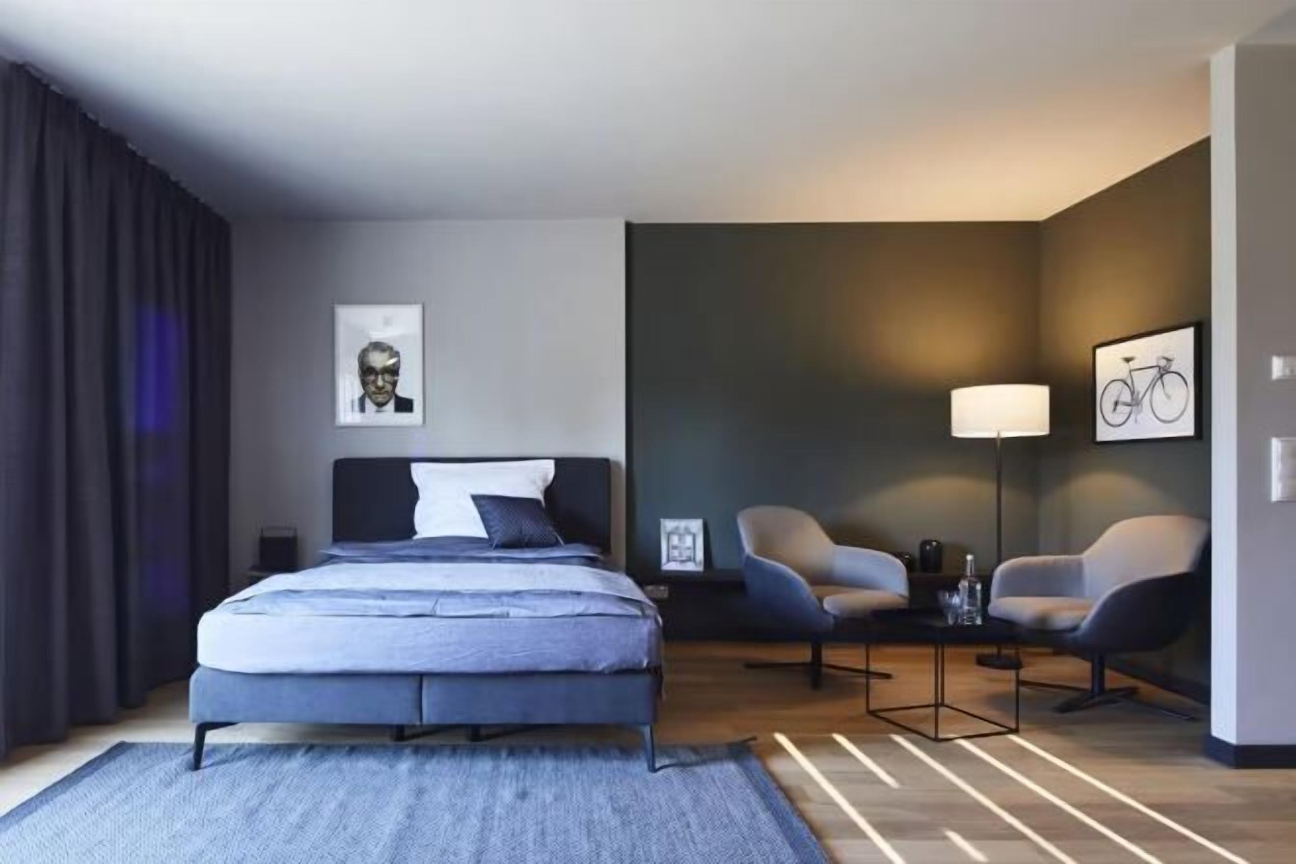 In-room safe, desk, laptop workspace, blackout curtains