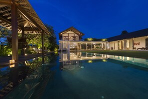 Front of property - evening/night - Villa Kavya (Canggu)