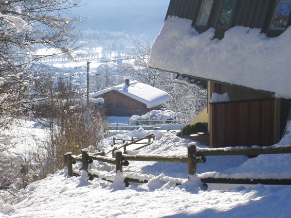 Property grounds - Quiet studio in Samoëns with terrace, parking and kitchenette (Samoëns)