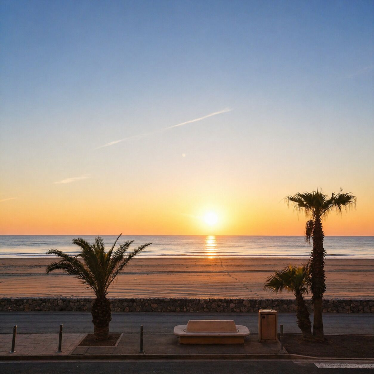 Una spiaggia nelle vicinanze