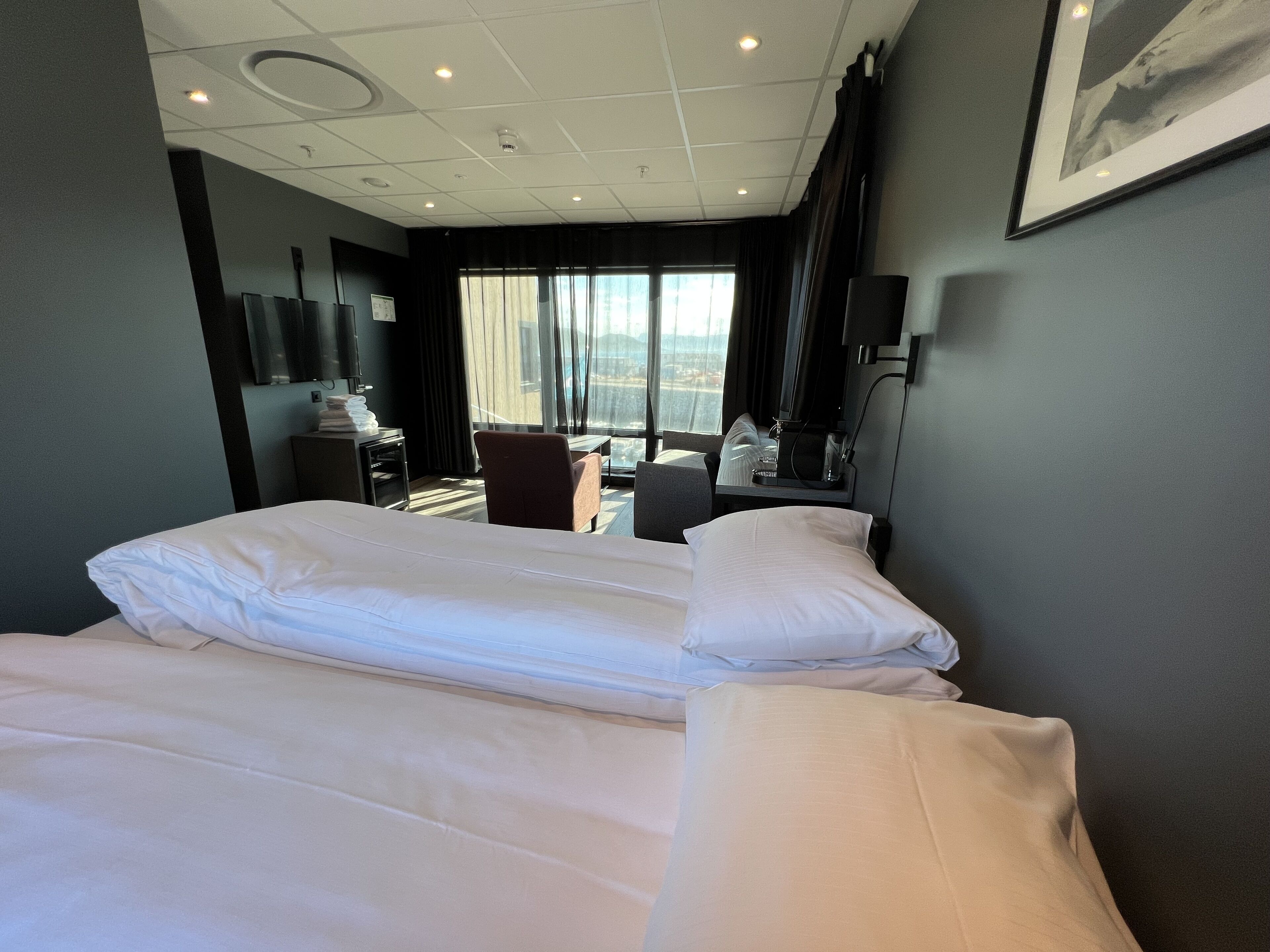 junior double room | 1 bedroom, desk, laptop workspace, blackout curtains