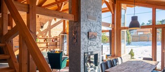 Chalet for up to 10 people with sauna nestled in the valley of 3 mountains