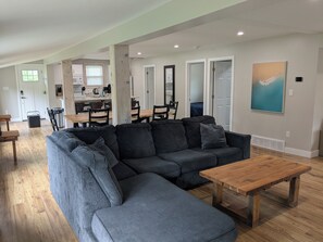 Smart TV, stereo - Beach Life Cottage by Grand Bend: A Modern Retreat Just Steps to the Beach! (Dashwood)
