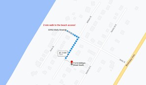 Walk to the beach in just 2 minutes from this location, passing by Wally St and William St.