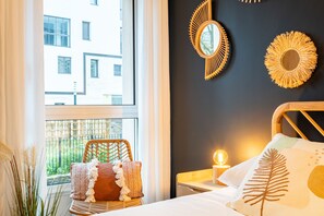 1 室のベッドルーム、アイロン / アイロン台、WiFi (無料)、ベッドシーツ