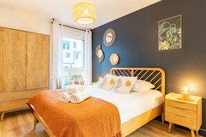 1 chambre, fer et planche à repasser, Wi-Fi gratuit, draps fournis