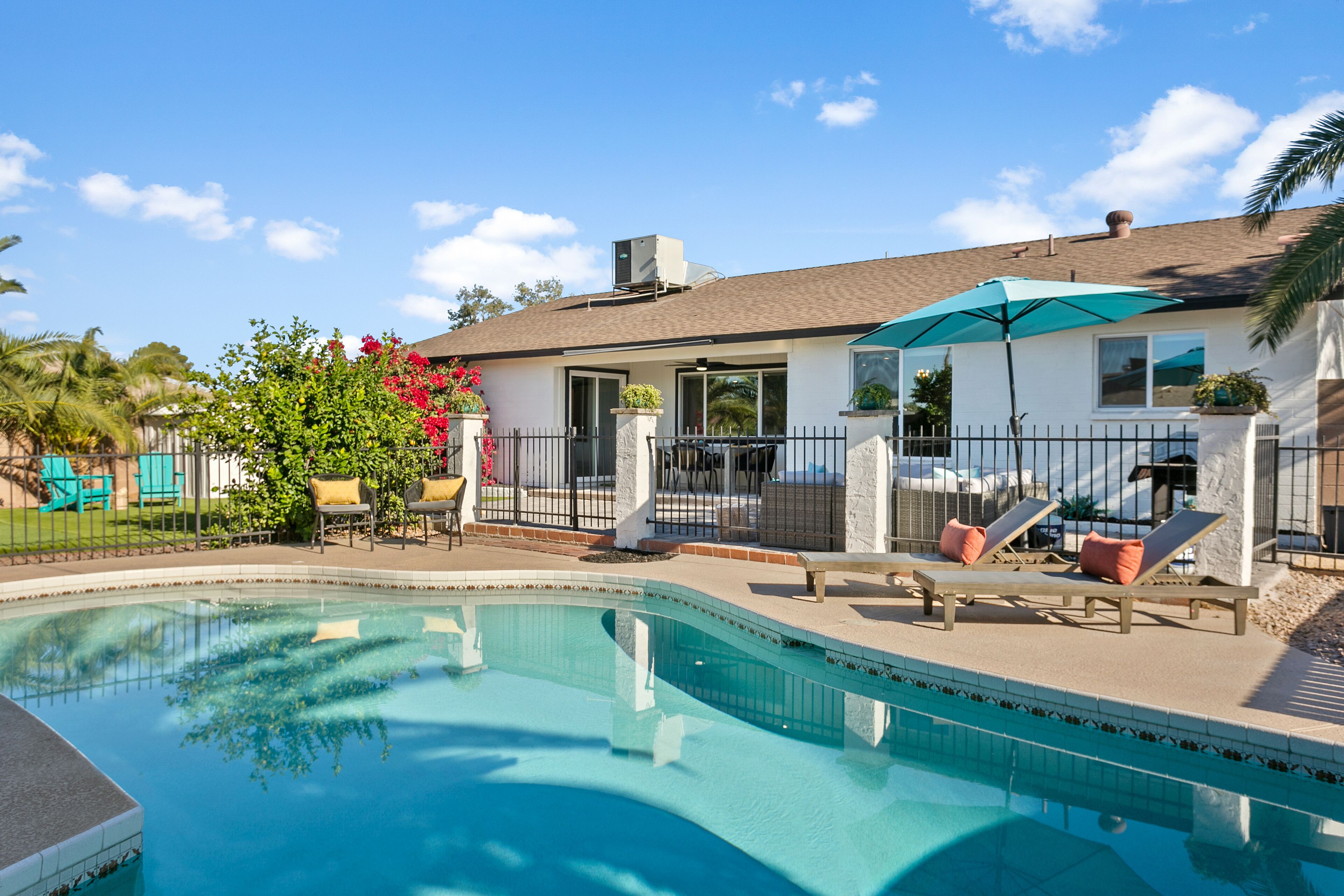 Una piscina riscaldata