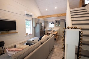 TV connectée, cheminée