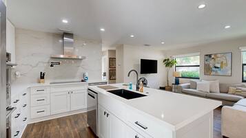 Microwave, oven, stovetop, dishwasher