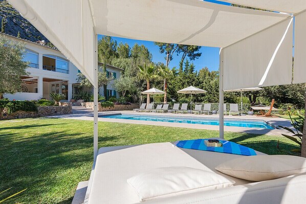 A heated pool