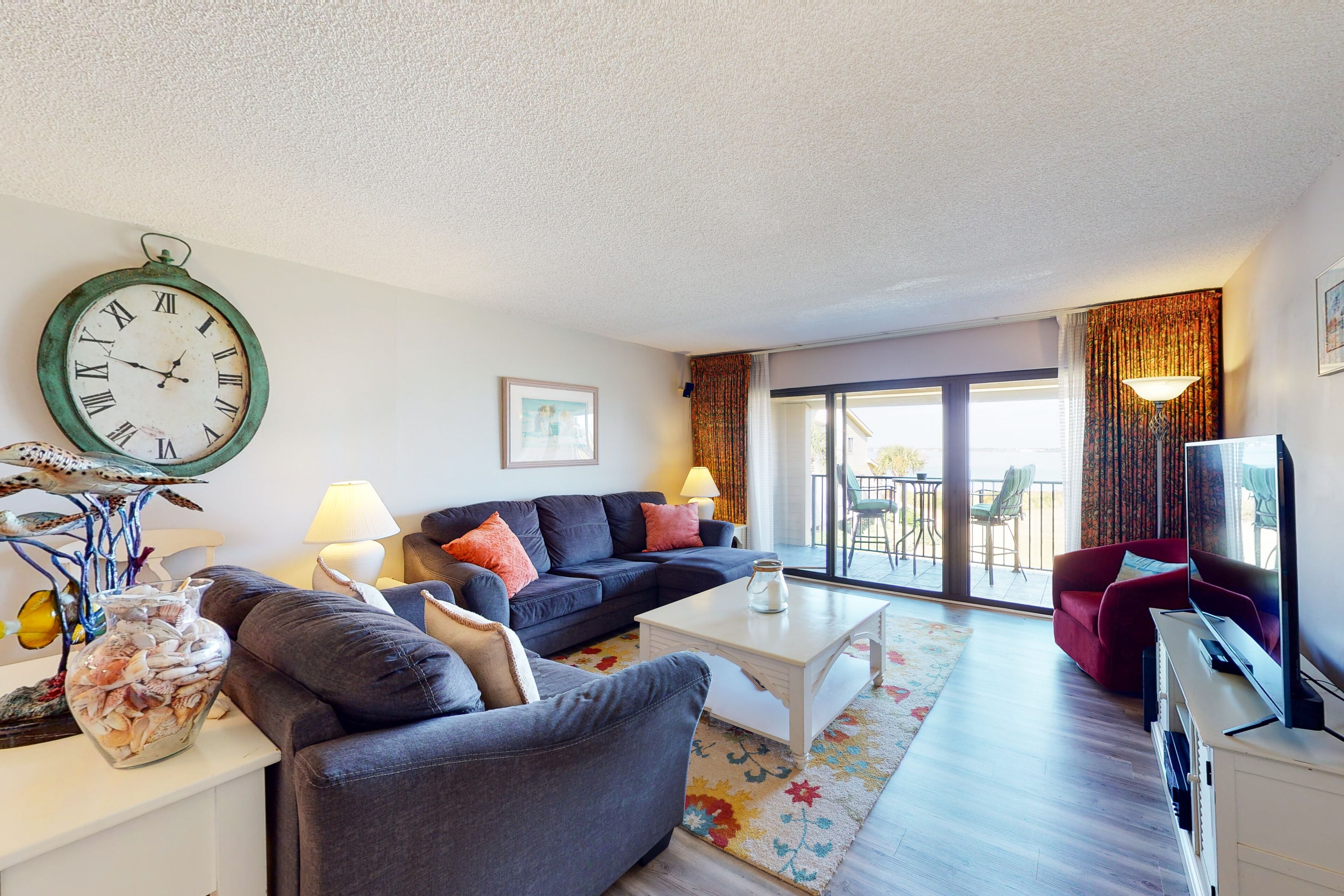 Second Floor Bay View Condo with Shared Pool, WiFi, Washer/Dryer, and Central AC