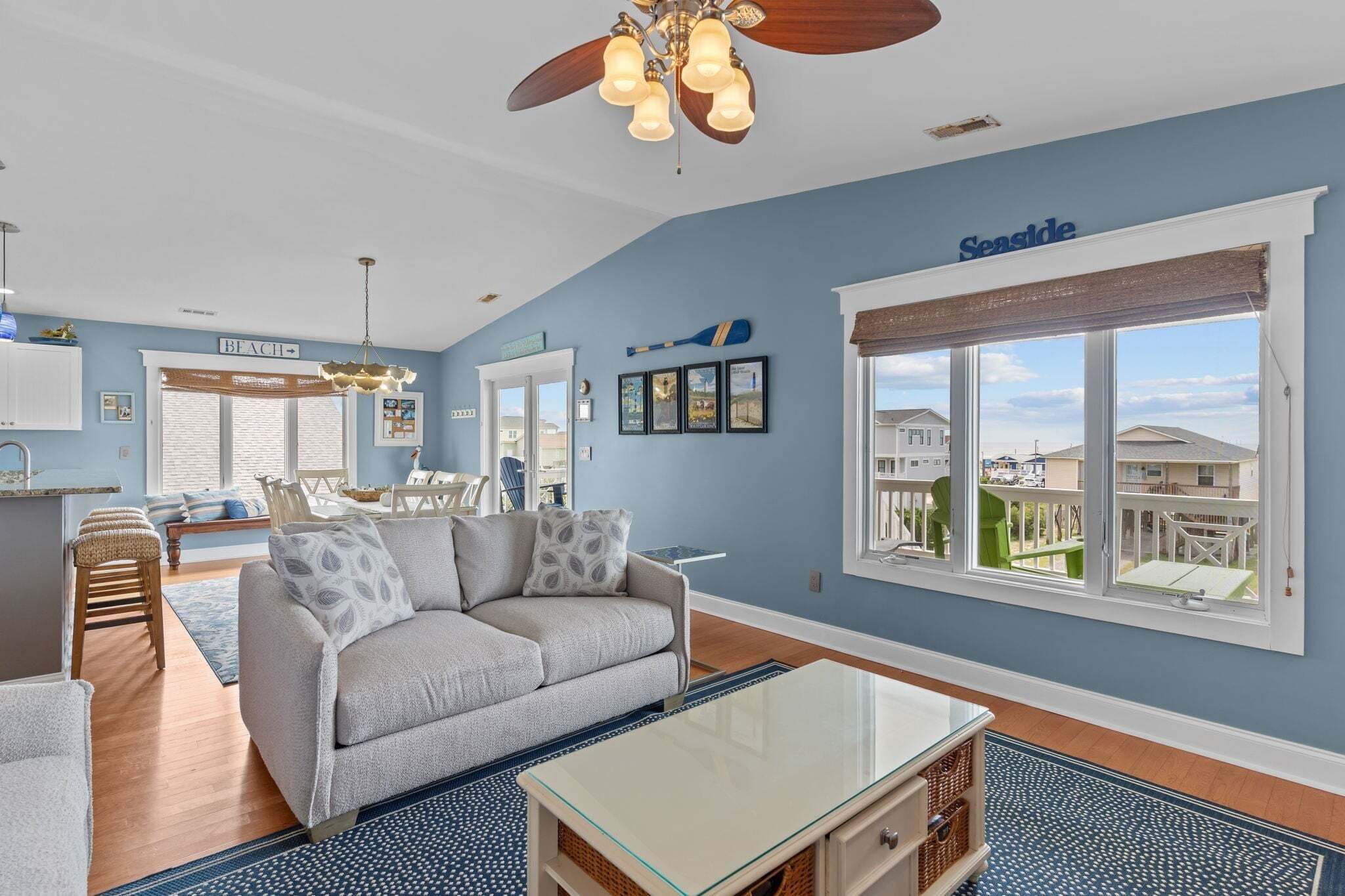 TV, fireplace, DVD player, foosball