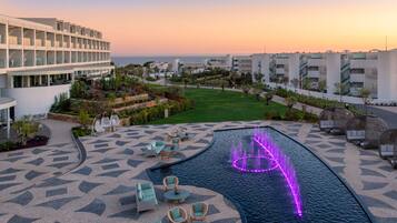 Vue depuis lâhĂ©bergement