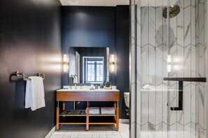 Suite, 1 Bedroom | Bathroom | Designer toiletries, hair dryer, bathrobes, towels - The National, Autograph Collection (Oklahoma City)