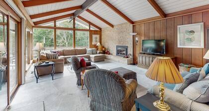 Dog-Friendly Home with a Creek View - Free WiFi, Fireplace, & Washer/Dryer