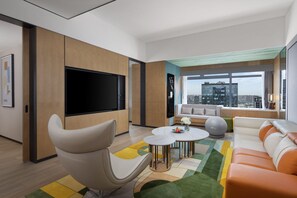 套房, 1 张单人床, 城市景观 | 迷你吧、客房内保险箱、办公桌、隔音