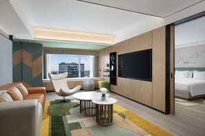 套房, 1 张单人床 | 迷你吧、客房内保险箱、办公桌、隔音