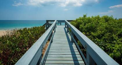 SEA SALT VILLA steps from pristine private beach.