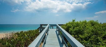 SEA SALT VILLA steps from pristine private beach.