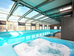 Indoor pool, a heated pool