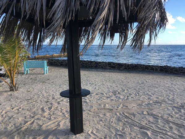 En la playa 