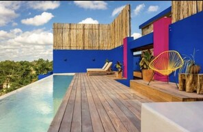 Outdoor pool - AMAZING NEW STUDIO WITH POOL, GYM & YOGA !! (Tulum)