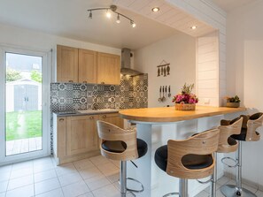 Microwave, oven, dishwasher, highchair