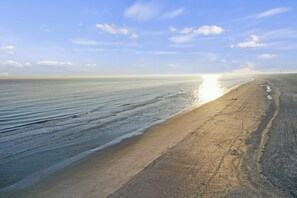 Vlak bij het strand