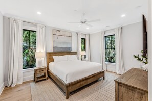 8 slaapkamers, een strijkplank/strijkijzer, wifi, beddengoed
