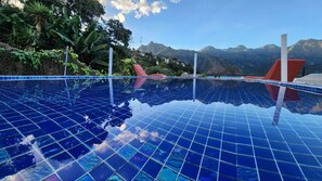Outdoor pool, a heated pool - Dubai By Luxury Atitlan (San pedro la Laguna solola)