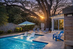A heated pool