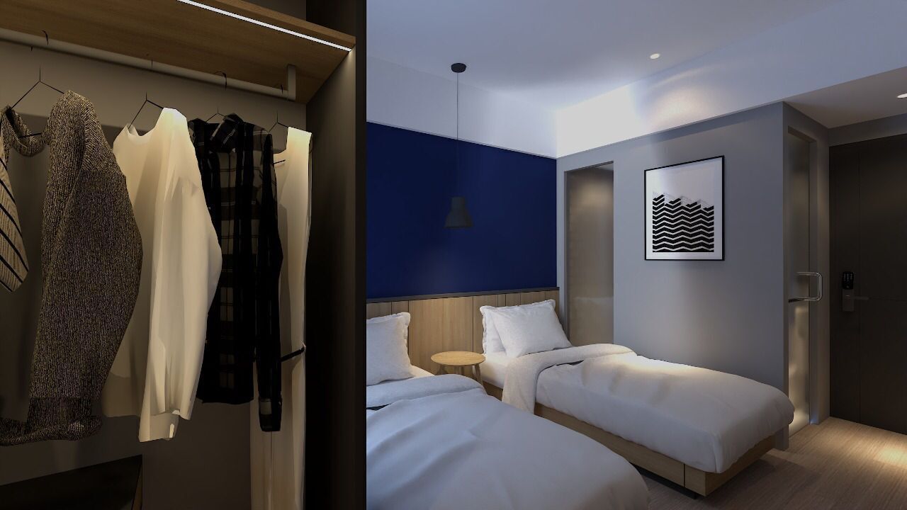 Escritorio, wifi gratis, ropa de cama