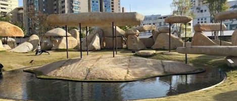 Blick von der Unterkunft