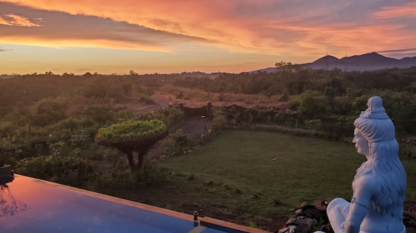 Outdoor pool, an infinity pool - Shivaaz Farms - Goa/Dodamarg - Luxurious Cosy Farm Stay (Dodamarg)