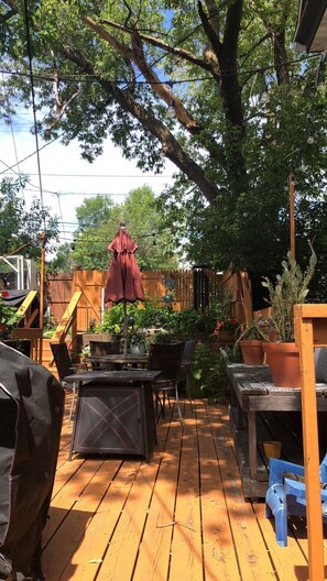 Outdoor dining - Built in 1866 this hillside home is close to everything! (Duluth)