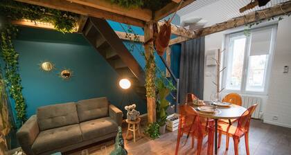 âïžJUNGLE ROOMâïžĂ©vadez vousâ€ïžcosy luxeâ€ïžgare/ autorouteâïž