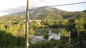 A river flowing through a forested valley with mountains in the background. - Village house near spain, sea, lake, shops nearby (Le Boulou)