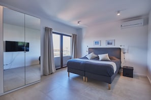 Premium-Apartment | 1 Schlafzimmer, Bügeleisen/Bügelbrett, kostenloses WLAN, Bettwäsche