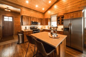 Fridge, microwave, oven, stovetop - Large Event or Group Rental | Cabins 1 - 6 | (Franklin County)