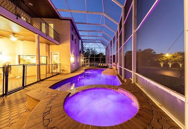 A heated pool